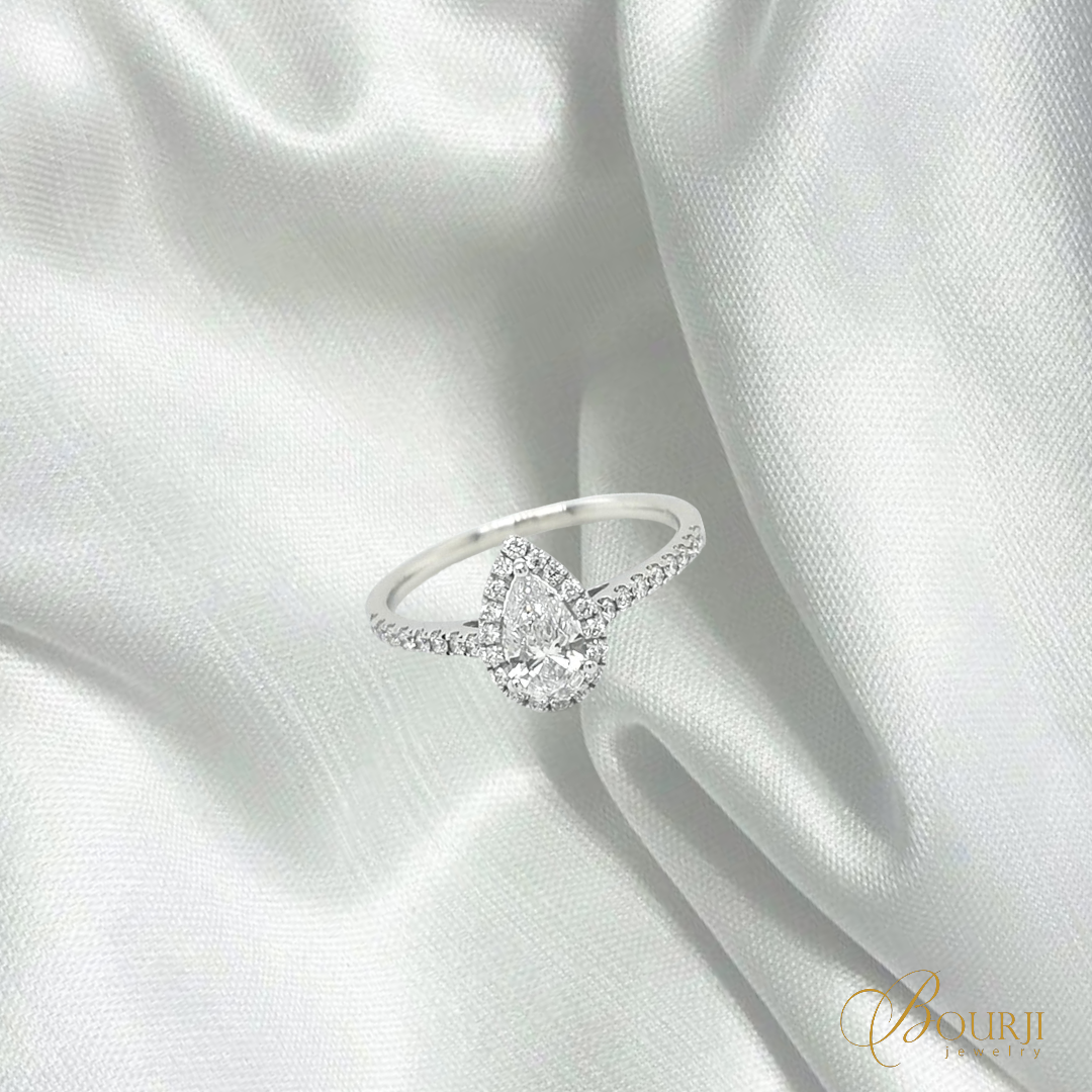 Pear Diamond Ring